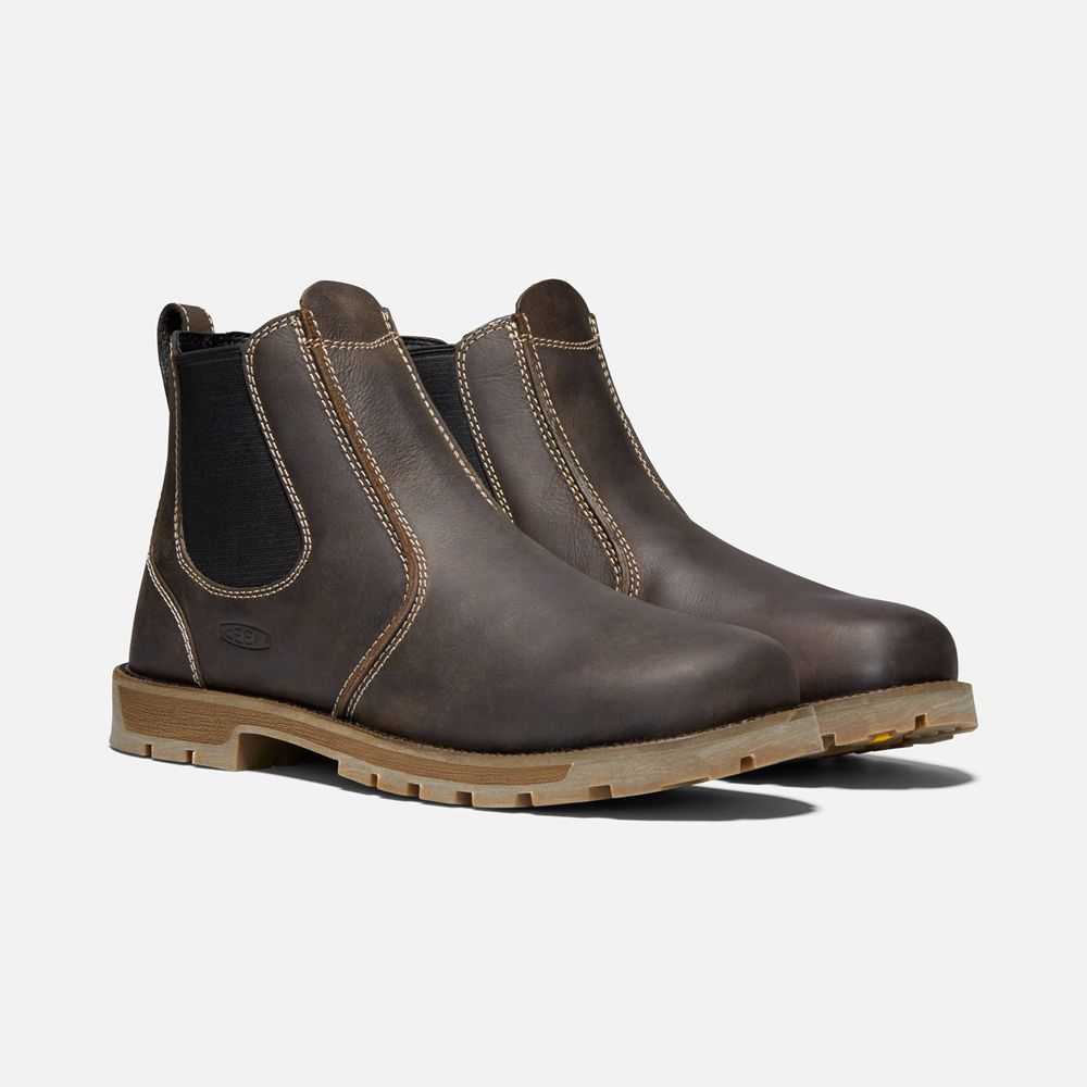 Botas de Trabajo Keen Mexico Negros Marrom - Hombre Seattle Romeo (Soft Toe) - OB6891752